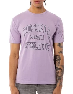Russell Athletic Numeral Arch Tee Mauve
