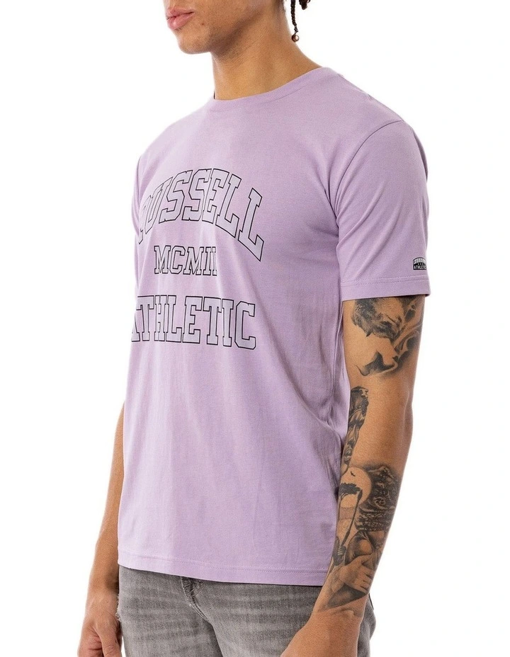 Russell Athletic Numeral Arch Tee Mauve 4 Russell Athletic Numeral Arch Tee Mauve - Image 2