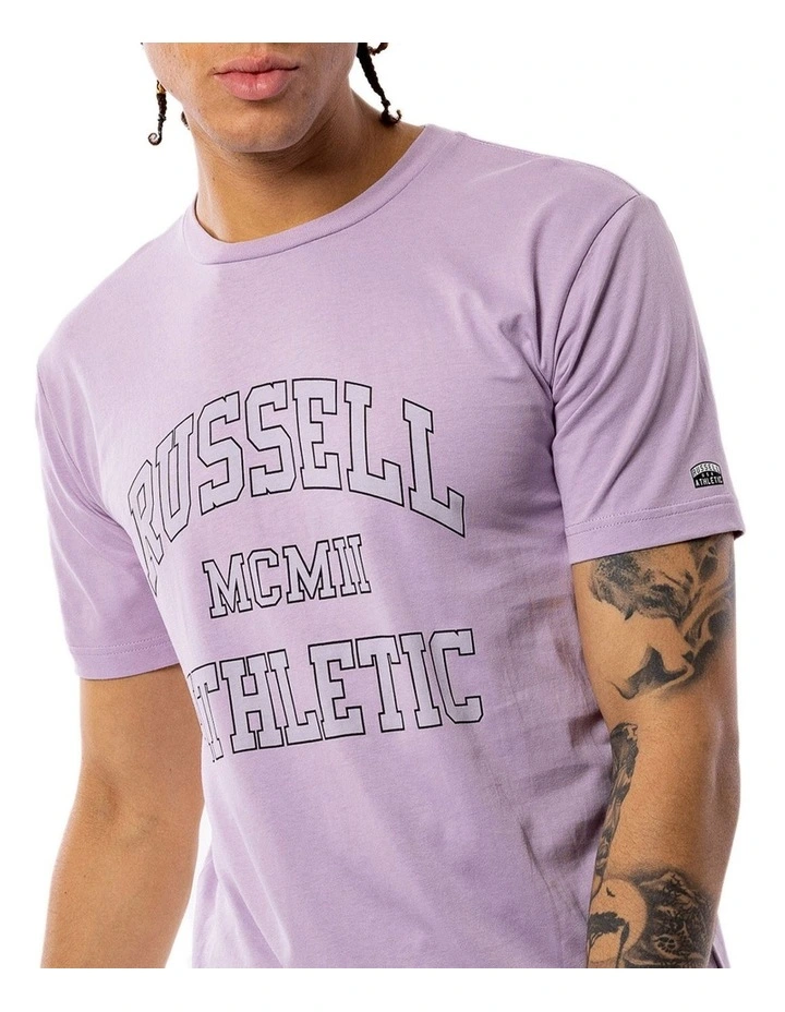 Russell Athletic Numeral Arch Tee Mauve 6 Russell Athletic Numeral Arch Tee Mauve - Image 4