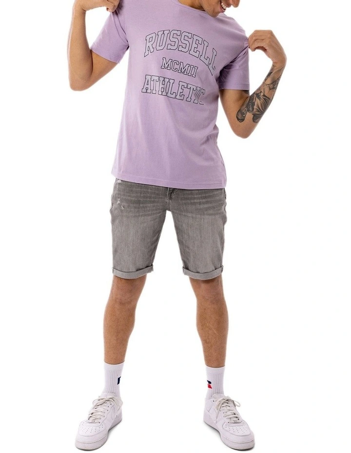 Russell Athletic Numeral Arch Tee Mauve 7 Russell Athletic Numeral Arch Tee Mauve - Image 5