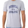 Russell Athletic Team Arch Tee In Grey Marle 2 Russell Athletic Team Arch Tee In Grey Marle -Men Clothing Store 951288850 1 720x928