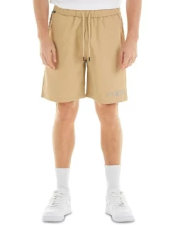 The Ath Zip Woven Short In Beige