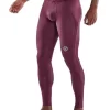 SKINS Series 3 Long Tights In Burgundy -Men Clothing Store 954930610 1 720x928