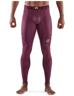 SKINS Series 3 Long Tights In Burgundy -Men Clothing Store 954930610 3 720x928