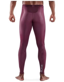 SKINS Series 3 Long Tights In Burgundy -Men Clothing Store 954930610 5 720x928