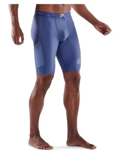 SKINS Series 3 Compression Half Tights Activewear In Blue -Men Clothing Store 954932950 3 720x928