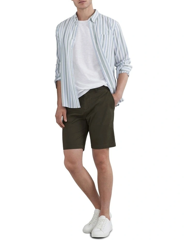 French Connection Slim Chino Short In Khaki 4 French Connection Slim Chino Short In Khaki - Image 2