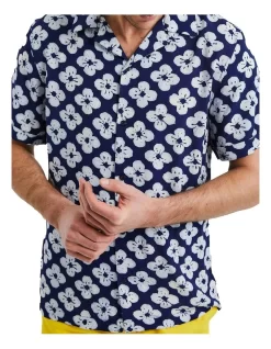 Poppy Camper Short Sleeve Shirt In Navy -Men Clothing Store 958335580 6 720x928