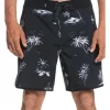 Quiksilver Surfsilk Scallop 18" Boardshort In Black -Men Clothing Store 959051890 1 720x928