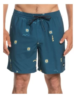 Quiksilver Everyday Mix Volley 17" Boardshort In Insignia Blue