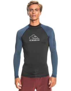 Quiksilver On Tour Long Sleeve Surf T-Shirt In Provencial