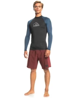 Quiksilver On Tour Long Sleeve Surf T-Shirt In Provencial -Men Clothing Store 959055670 4 720x928