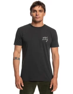 Quiksilver Naive Wave Short Sleeve T-Shirt In Black