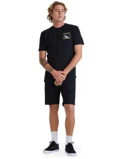 Quiksilver Blue Dreams Short Sleeve T-Shirt In Black -Men Clothing Store 959060530 5 720x928