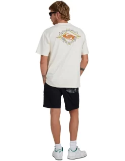 Quiksilver Lost Tracks Short Sleeve T-Shirt In Birch -Men Clothing Store 959123080 3 720x928