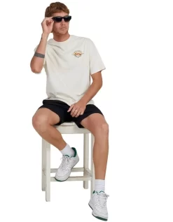 Quiksilver Lost Tracks Short Sleeve T-Shirt In Birch -Men Clothing Store 959123080 5 720x928