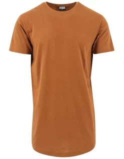 URBAN CLASSICS Shaped Long Tee In Toffee -Men Clothing Store 959529430 5 720x928