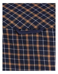 Brushed Cotton Tattersall Long Sleeve Shirt In Blue -Men Clothing Store 962783470 5 720x928