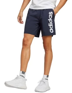ADIDAS Aeroready Essentials Chelsea Linear Logo Shorts In Blue