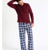 Essentials Long Sleeve Tee & Flannelette Pant PJ Set In Modern Check 2 Essentials Long Sleeve Tee & Flannelette Pant PJ Set In Modern Check -Men Clothing Store 963388720 1 720x928