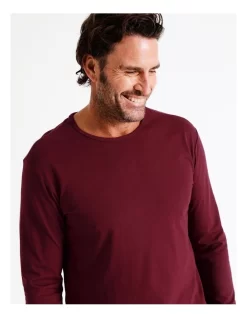 Essentials Long Sleeve Tee & Flannelette Pant PJ Set In Modern Check -Men Clothing Store 963388720 3 720x928