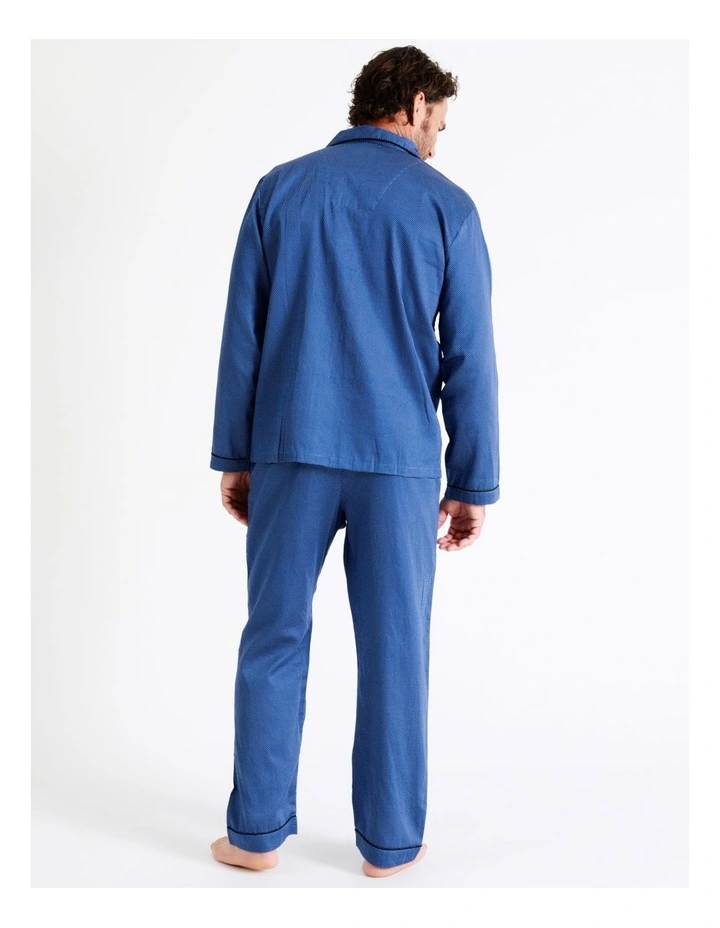 Long Sleeve Sateen Cotton PJ Set In Pinspot 6 Long Sleeve Sateen Cotton PJ Set In Pinspot - Image 4