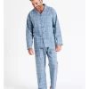 Long Sleeve Organic Cotton PJ Set In Check 2 Long Sleeve Organic Cotton PJ Set In Check -Men Clothing Store 963390250 1 720x928