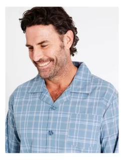 Long Sleeve Organic Cotton PJ Set In Check -Men Clothing Store 963390250 4 720x928