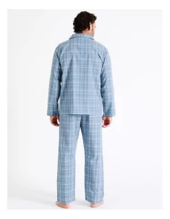 Long Sleeve Organic Cotton PJ Set In Check -Men Clothing Store 963390250 5 720x928