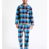 Long Sleeve Flannelette PJ Set Fun Check In Assorted 2 Long Sleeve Flannelette PJ Set Fun Check In Assorted -Men Clothing Store 963390610 1 720x928