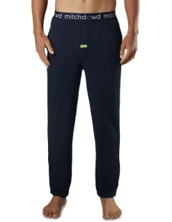 Men's Soft Bamboo Knit Sleep Pants In Navy