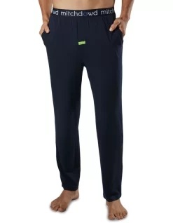 Men's Soft Bamboo Knit Sleep Pants In Navy -Men Clothing Store 964801900 4 720x928