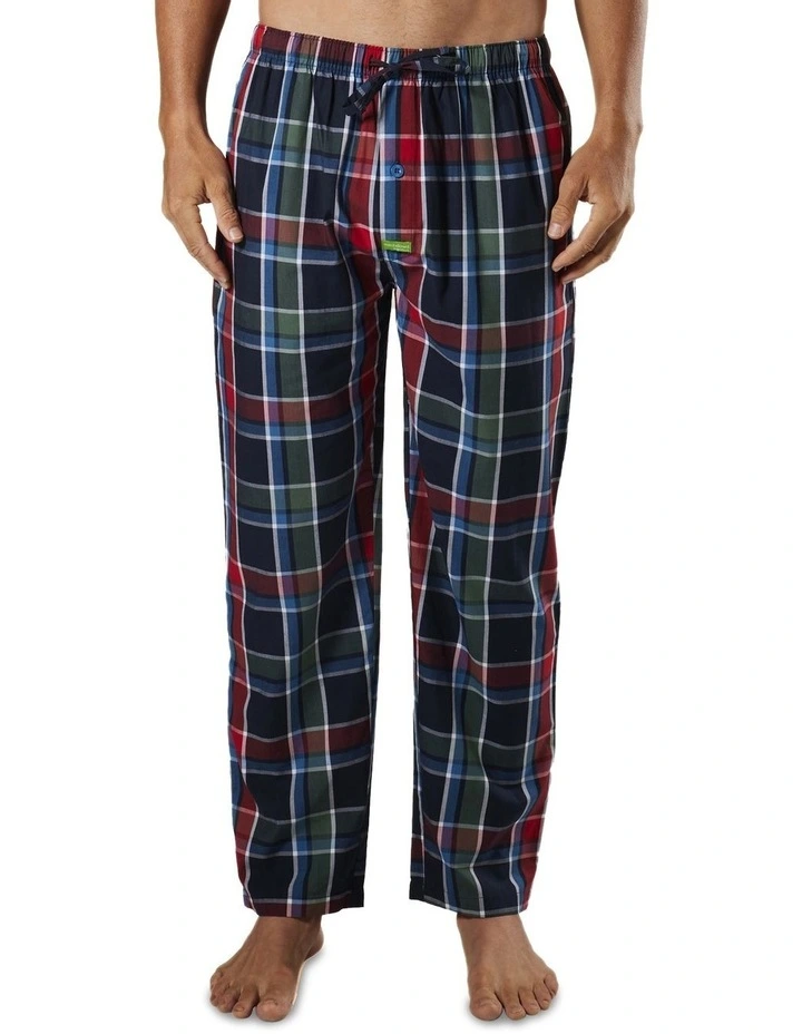Deep Water Check Bamboo Sleep Pants In Navy 3 Deep Water Check Bamboo Sleep Pants In Navy