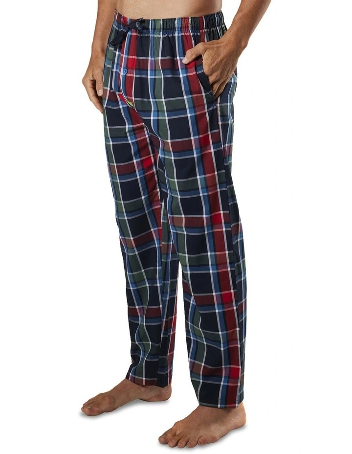 Deep Water Check Bamboo Sleep Pants In Navy 4 Deep Water Check Bamboo Sleep Pants In Navy - Image 2
