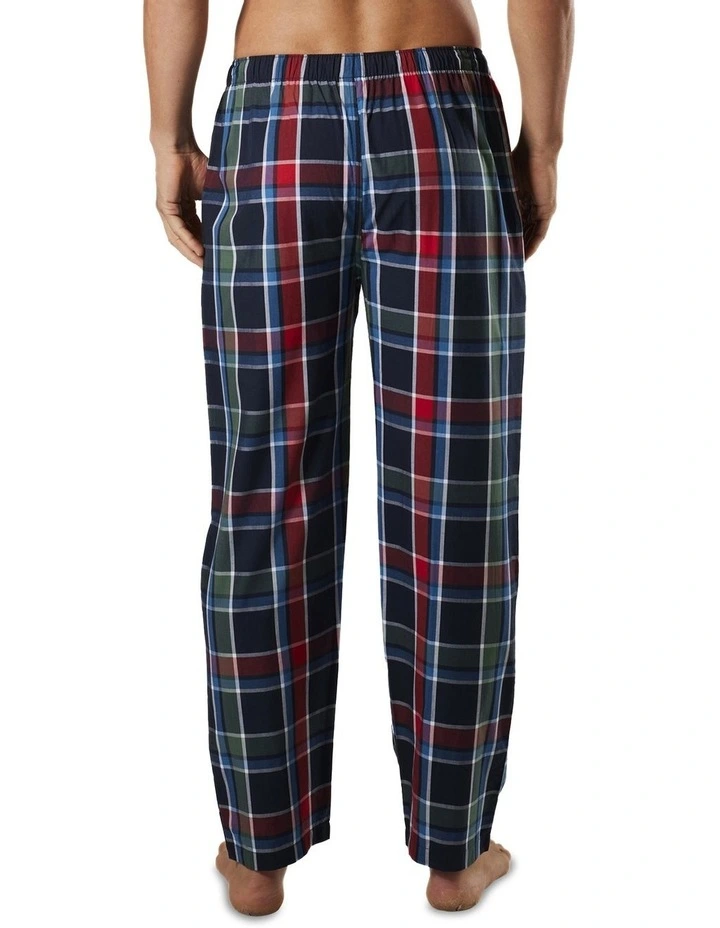 Deep Water Check Bamboo Sleep Pants In Navy 5 Deep Water Check Bamboo Sleep Pants In Navy - Image 3