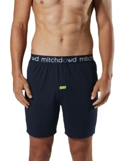 Bamboo Knit Sleep Short In Navy