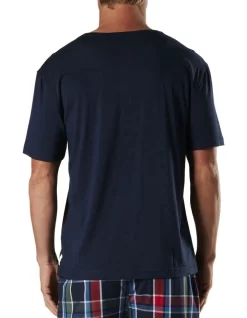 Short Sleeve Bamboo Sleep Tee In Navy -Men Clothing Store 964802260 3 720x928