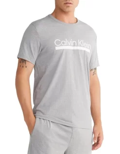 Calvin Klein Chill Sleep Tee In Grey