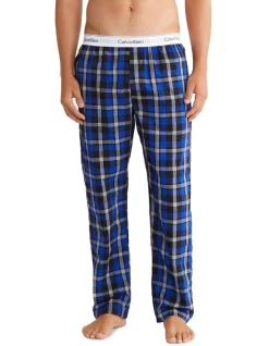 Calvin Klein Modern Cotton Woven Sleep Pant In Blue