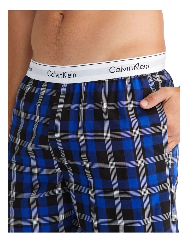 Calvin Klein Modern Cotton Woven Sleep Pant In Blue 5 Calvin Klein Modern Cotton Woven Sleep Pant In Blue - Image 3