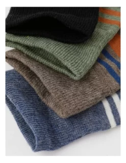 4 Pair Pack Crew Socks In Assorted Colours -Men Clothing Store 966002140 3 720x928