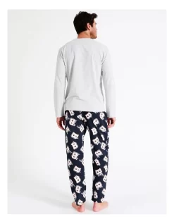 Family Bugs Long Sleeve PJ Set In Grey -Men Clothing Store 967030570 6 720x928