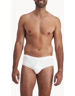Jockey Comfort Rib Briefs 3-Pack In White