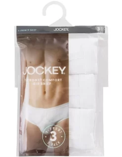 Jockey Comfort Rib Briefs 3-Pack In White 9 Jockey Comfort Rib Briefs 3-Pack In White -Men Clothing Store 968582890 4 720x928