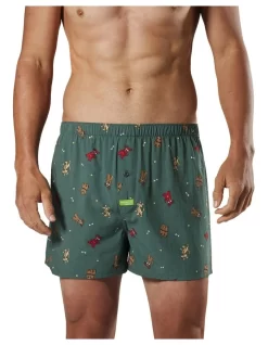 Men's Good Dog Bamboo Boxer Short In Green 9 Men's Good Dog Bamboo Boxer Short In Green -Men Clothing Store 968895370 4 720x928