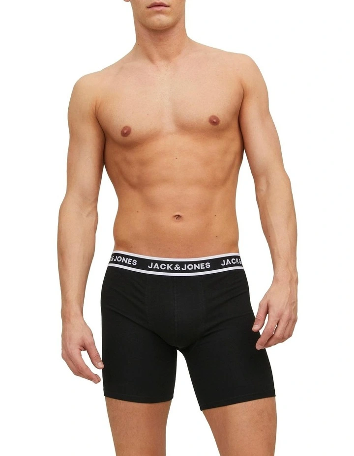 Jack & Jones 5 Pack Solid Trunks In Black 4 Jack & Jones 5 Pack Solid Trunks In Black - Image 2