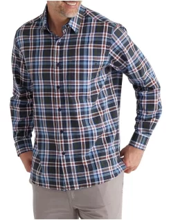 Kendrow Oxford Long Sleeve Shirt In Sea Kelp