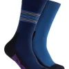 2 Pack Plain Cotton Indestructibles Crew Socks In Blue -Men Clothing Store 970982380 1 1 720x928