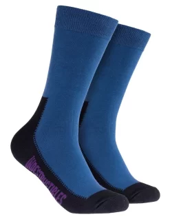 2 Pack Plain Cotton Indestructibles Crew Socks In Blue -Men Clothing Store 970982380 3 1 720x928
