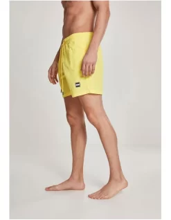 URBAN CLASSICS Block Swim Shorts In Neon Yellow -Men Clothing Store 974330020 7 720x928